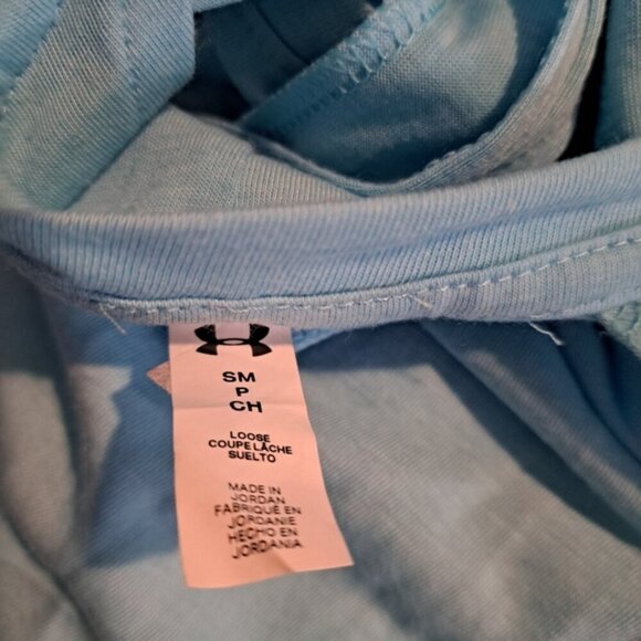 Under Armour women's Small light blue cut out back long sleeve shirt NWOT - Picture 4 of 6